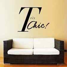 Tres Chic Wall Decal Office Typography Vinyl Wall Sticker Decor North America