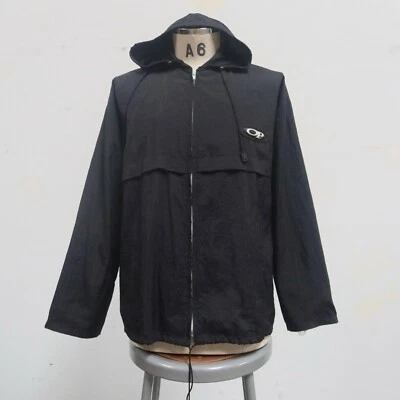 Chaqueta cortavientos de nailon negra vintage Ocean Pacific OP Foto 1 de 4