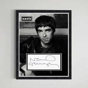 Noel Gallagher - Oasis Hand Signed Authentic Autograph Framed Display - Picture 1 of 2