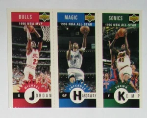 1996-97 Collector's Choice Upper Deck Michael Jordan Shawn Kemp minitarjetas - Imagen 1 de 3