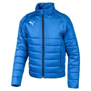 PUMA Liga Casuals Padded Full Zip Jacket Youth Boys Blue Casual Athletic Outerwe - Picture 1 of 2