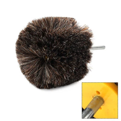 4" Horsehair Polishing Wheel Buffing Brush with Ball Head Wood Metal Rotary Tool - Image 1 of 4