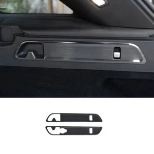 For Mercedes-Benz GLC 2016-2021 Steel Black Rear Door Trunk Hook Frame Trim 2PCS - Picture 1 of 6