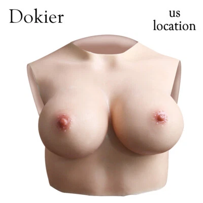 Silicone Crossdressers Breast Forms Chest Plates Drag Queen Mastectomy Enhancer - Image 1 of 4