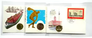 3 Münzbriefe DDR 5 Mark 1987 Berlin 10 Mark 1988 Sport u. 5 Mark 1988 Rostock - Bild 1 von 12
