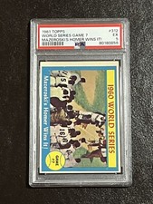 1961 Topps World Series Game 7 Bill Mazeroski’s Homer Wins It! #312 PSA 5 EX HOF