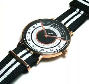 KLEE ITALIEN, RADIO CITY, ROSE SUPER-SLIM, NATO-BAND, QUARTZ, 40 MM. - Bild 1 von 4