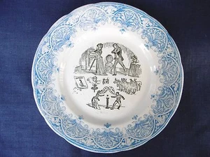 ANCIENNE ASSIETTE CREIL ET MONTEREAU REBUS N° 11 - Imagen 1 de 4