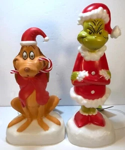How The Grinch Stole Christmas Blow Mold 14” Max 12” Dog 2 Pack Set - Picture 1 of 10