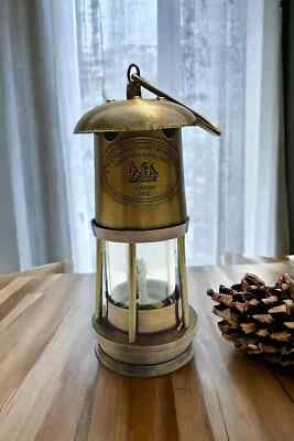 Antique Brass Nautical Miner Oil Ship Maritime Lantern Lamp Home Decor Gift - Image 1 of 4