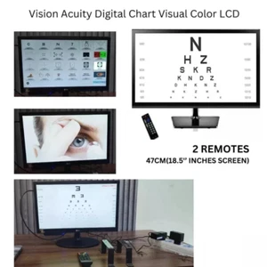 Digital Eye Chart Vision Optics Visual Acuity Software Chart Used - Picture 1 of 5