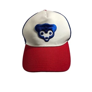 Chicago Cub’s SnapBack Baseball Hat Red White Blue With Blue Cub Logo Budweiser - Bild 1 von 12