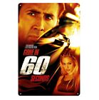 Gone In 60 Seconds Movie Metal Poster Tin Sign 20x30cm Collectable Plaque