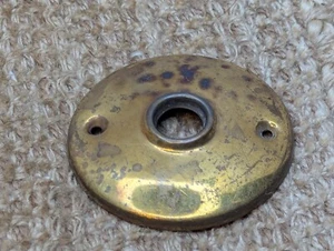 3" Antique Brass Rosette Escutcheon For Door Knob Door Hardware - Picture 1 of 7