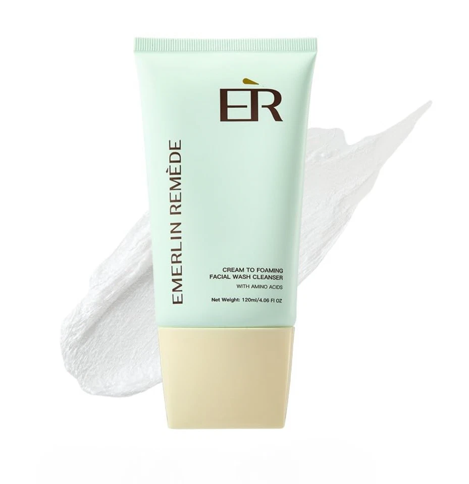 Cream to Forming Facial Wash Cleanser with Aloe, Camellia & Hyaluronic Acid Foto 1 de 4