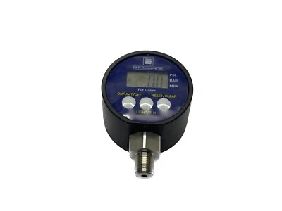 NOS SSI Technologies 1/4” NPT 9V 100PSI LCD Digital Sensor Gauge MGA-100-A-9V-R - Image 1 of 4