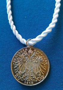 20 Corona 1915 - Franz Joseph I, Austria - Habsburg, pendant necklace souvenir - Picture 1 of 2