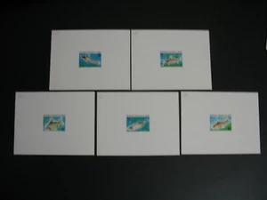 Congo épreuve de luxe N° 448 - 449 - 450 - 451 - 452 Poissons d'eau douce - Photo 1/1