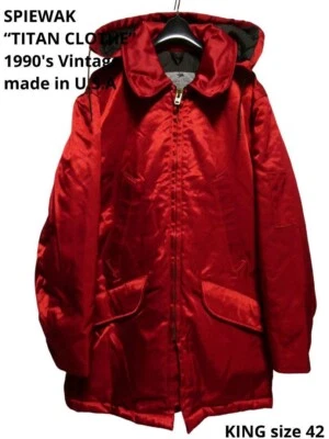 Parka Militar SPIEWAK Tela Titan Con Capucha Hombres Talla 42 Roja Foto 1 de 4