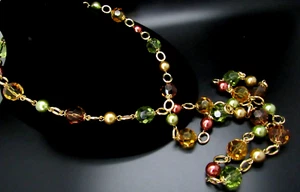 Kenneth J Lane Paris Couture Halskette facettierte Perlen Perle neu in Box Echtheit - Bild 1 von 8