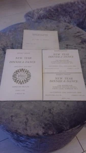 Whiley Group Vintage New Years Eve Dinner Dance 1969 Menu & Admission Tickets  - Picture 1 of 6