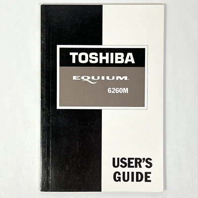 Vintage Toshiba EQUIUM 6260M desktop computer USER'S GUIDE MANUAL instructions - Image 1 of 4