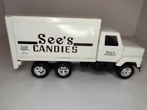 VTG 1994 ERTL See's Candies 1:24 Metal White International Delivery Truck 
