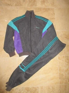 ADIDAS CHALENGER Vintage Trainingsanzug Trainingsanzug VENTEX 80er Anthrazitgrau L - Bild 1 von 8