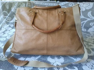 Sac à bandoulière fourre-tout pour ordinateur portable Liz Claiborne cuir marron marron marron 16,5 x 11,5 x 3 - Photo 1/10