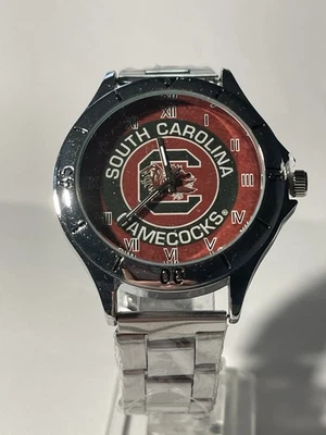 South Carolina Gamecocks College Team Men's Stainless-Steel Silver Watch NEW - Image 1 of 4