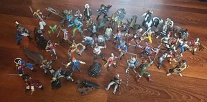 LOTE DE 50 FIGURAS PAPO BESTIA MUTANTE Y PIRATA GUERREROS DRAGONES GRIFO FANTASÍA CONJUNTO - Imagen 1 de 13