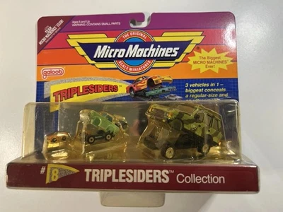 Micro Machines - Insiders Triplesiders 8 Galoob Range Rover Military Sealed Set - Immagine 1 di 4