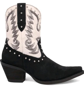 Größe 9 Dingo Damen Rodeo Queen bestickt Nieten Snip Toe Pull-On - Bild 1 von 7