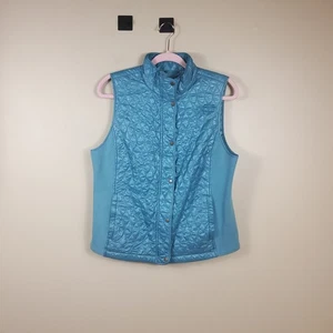 Talbots blaue Steppweste mit durchgehendem Reißverschluss Größe M - Bild 1 von 10