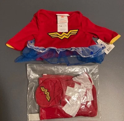 New Wonder Woman Baby Infant 0-6 Months Outfit with Tutu  Great for Halloween! - Image 1 of 4