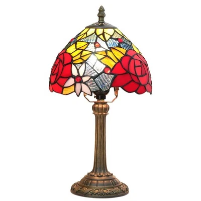 Lámpara de mesita de noche Tiffany - Mesita de noche, lámpara de vitral para dormitorio... Foto 1 de 4