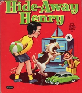 HIDEAWAY HENRY, WHITMAN, TELL-A-TALE, HARDCOVER, 1953 - Foto 1 di 5
