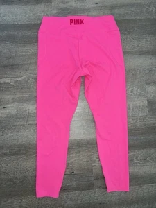 Victoria’s Secret PINK Neon Hot Pink Leggings Women’s Size XL - Picture 1 of 4