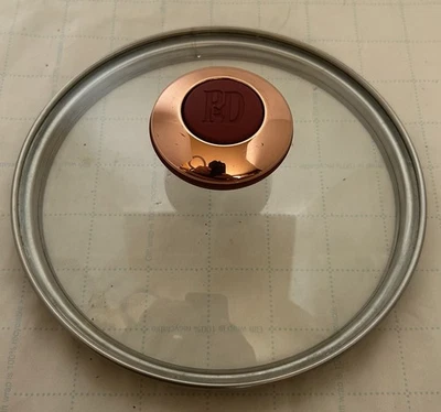 PD Paula Dean Olla Sartén Vidrio Transparente Tapa Pequeña 6-1/2” Rojo Perilla Mango Repuesto Foto 1 de 4