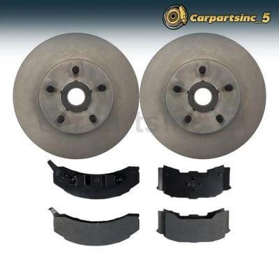 Rotor de freno Pastilla de freno delantera 3 piezas para Pontiac Fiero 2,5 L 1984 1985 1986 1987 Foto 1 de 4