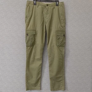 Lucky Brand 121 Heritage Slim Pants Mens 31x32 Green Straight Pocket Legs - Imagen 1 de 11