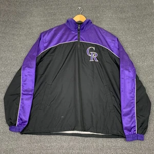 Vintage GIII Sports Colorado Rockies Jacket Mens XL Purple MLB Baseball 90s - Picture 1 of 7