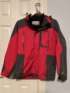 Columbia Gortex 2-in-1 Wechseljacke wasserdicht winddicht rot schwarz Große L - Bild 1 von 13