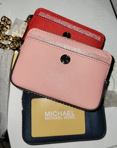 Michael Kors Jet Set Travel Zip Chain Leder Kartenetui - Bild 1 von 9