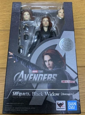 S.H.Figuarts Black Widow Avengers Bandai Marvel Action Figure Anime Japan - Imagem 1 de 4