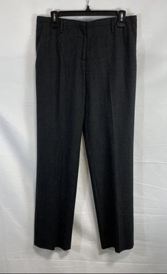 Calça social Prada feminina cinza lã virgem sob medida tamanho 42 - Imagem 1 de 4