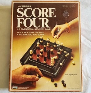 Classic Vintage Lakeside Score Four 3-D Strategie Brettspiel 1975 komplett +EXTRA - Bild 1 von 5