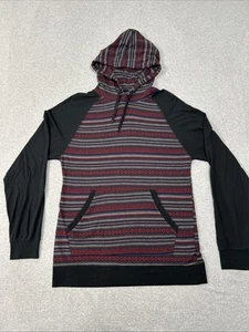 Schöner riesiger Langarm-Hoodie mit Aztekenmuster schwarz mehrfarbig Herren Large - Bild 1 von 9