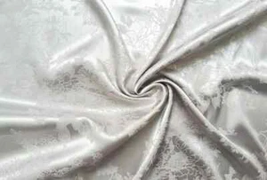 Jacquard Satin Fabric 58'' Wide By Yard Brocade Charmeuse Damask Fabric Dress  - Picture 1 of 25