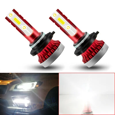 2x 6000K xenônio branco alta potência 9005 HB3 100W LED COB luz de neblina lâmpada DRL - Imagem 1 de 4